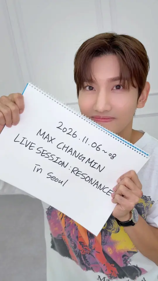 🎤🥁🔜❤️ #MAXCHANGMIN_RESONANCE